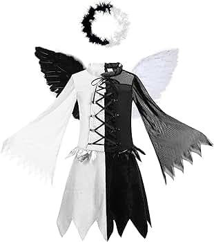 ✨ Dark Angel✨ Amazon.com: Doxrmuru Halloween Fallen Angel Dress for Girls